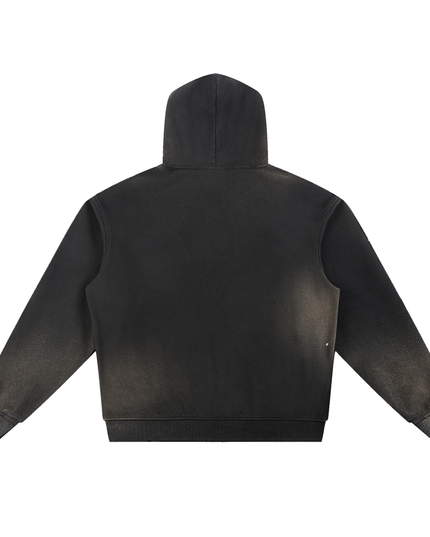 NWRLD 003 | Sun Fade Frayed Fleece Hoodie