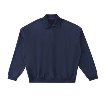 NWRLD CLEAN / Heavyweight Fleece Polo Sweatshirt - NWRLD CLOTHING