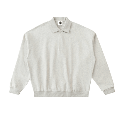 NWRLD CLEAN / Heavyweight Fleece Polo Sweatshirt - NWRLD CLOTHING