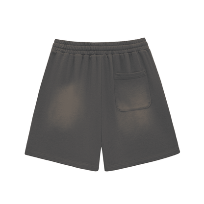 NWRLD ESSENTIALS / Sun Fade Raw Edge Shorts - NWRLD CLOTHING