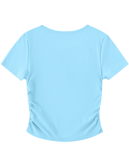 Ruched Bodycon Crop Top