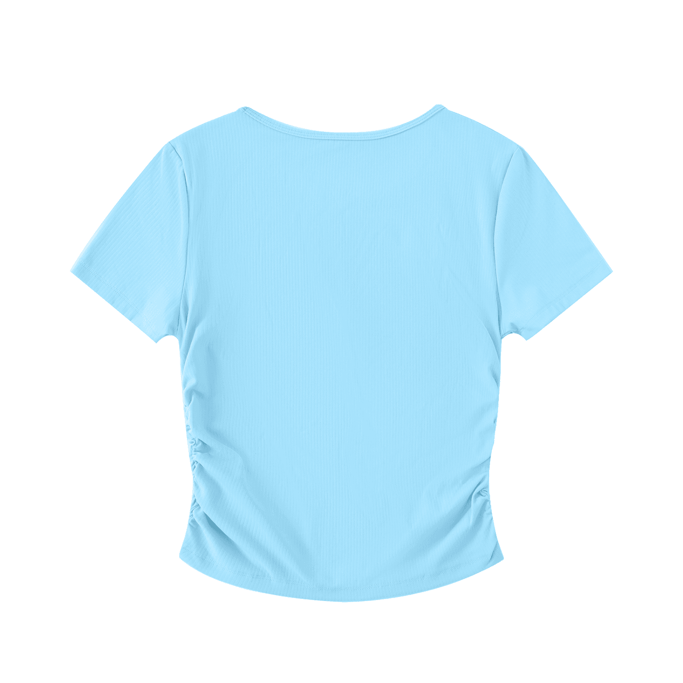NWRLD ESSENTIALS / Ruched Bodycon Crop Top - NWRLD CLOTHING