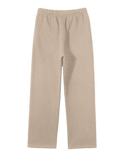 Streetwear Unisex Solid Color Fleece Straight Leg Pants