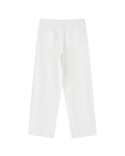 Heavyweight Cotton Straight-Leg Pants