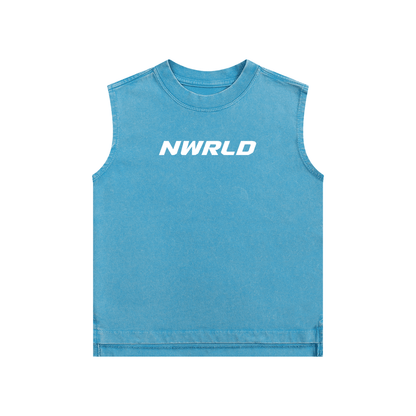 NWRLD ESSENTIALS / Snow Washed Tank Top - NWRLD CLOTHING