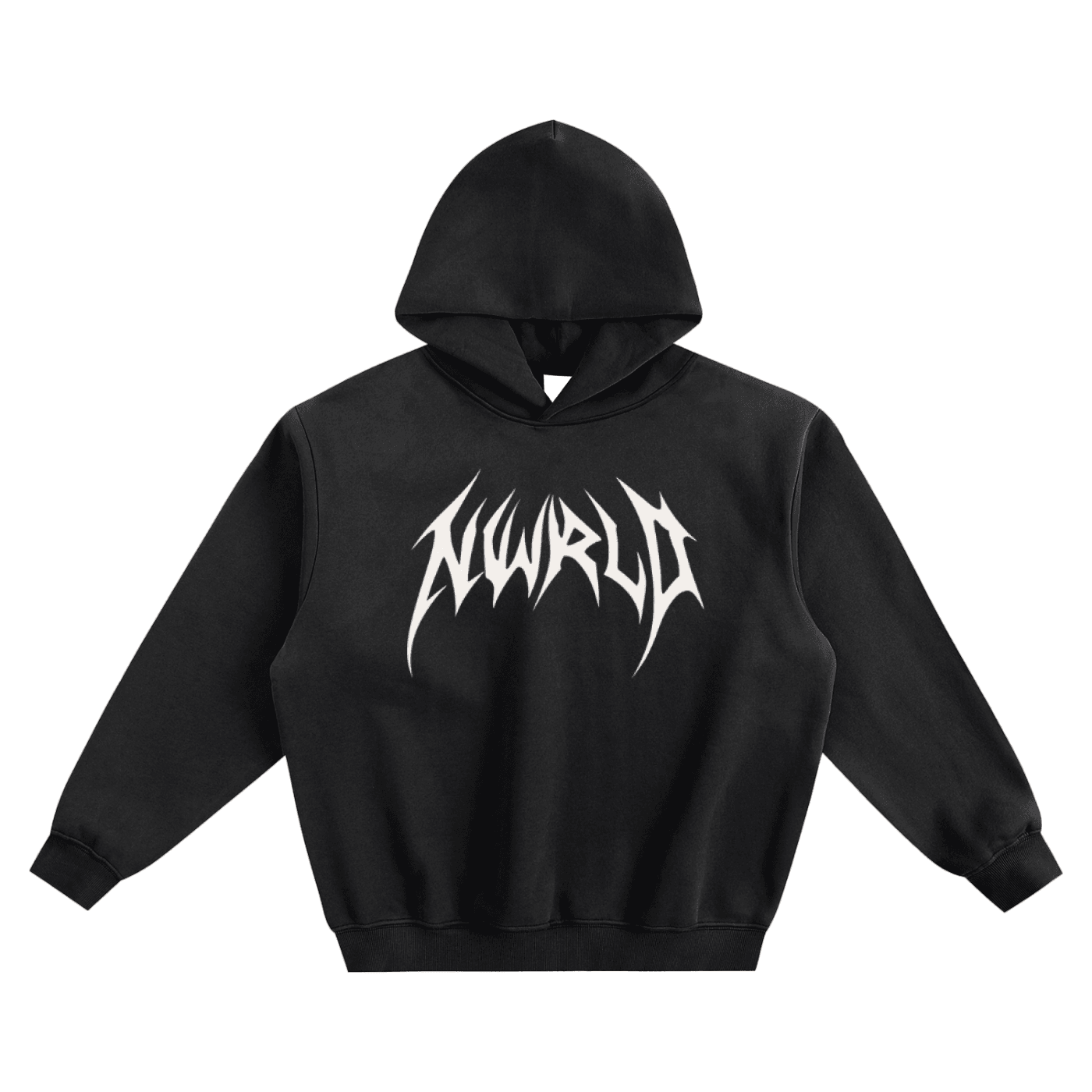 DARK MODE x METAL MANIA / Fleeced Boxy Hoodie - NWRLD CLOTHING