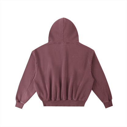 NWRLD CLEAN / Frayed Enzyme Washed Hoodie - NWRLD CLOTHING
