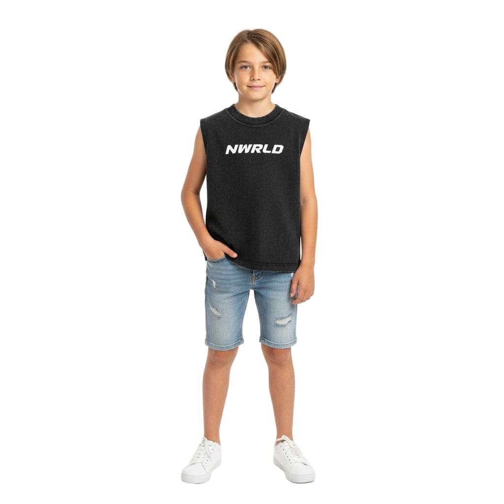 NWRLD ESSENTIALS / Snow Washed Tank Top - NWRLD CLOTHING