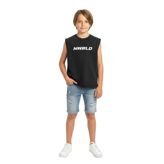 NWRLD ESSENTIALS / Snow Washed Tank Top - NWRLD CLOTHING