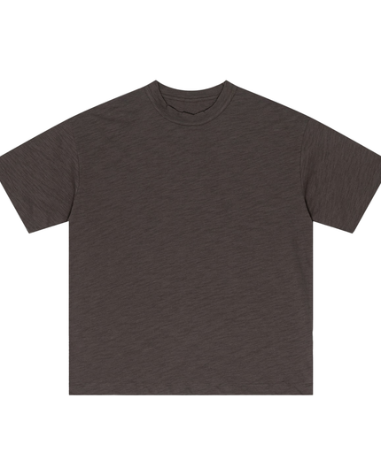 Lightweight Slub Cotton Plain T-Shirt