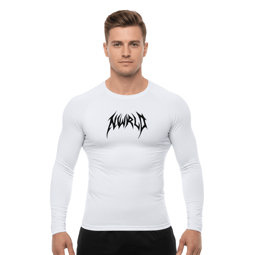DARKMODE x METALMANIA / Long Sleeve Performance Compression T-shirt - NWRLD CLOTHING