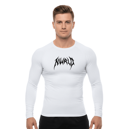 DARKMODE x METALMANIA / Long Sleeve Performance Compression T-shirt - NWRLD CLOTHING