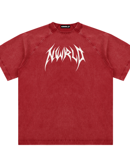 Vintage Washed Raglan Cotton T-Shirt