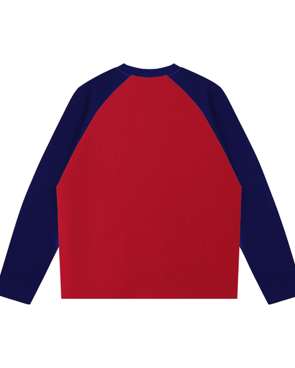 Color-Blocked Raglan Long-Sleeve T-Shirt