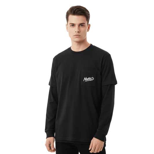 BONDI BOYS / Layered Long Sleeve Oversized Tee - NWRLD CLOTHING