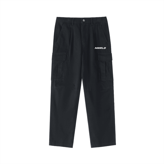 NWRLD ESSENTIALS / Elastic-Waist Cargo Pants - NWRLD CLOTHING