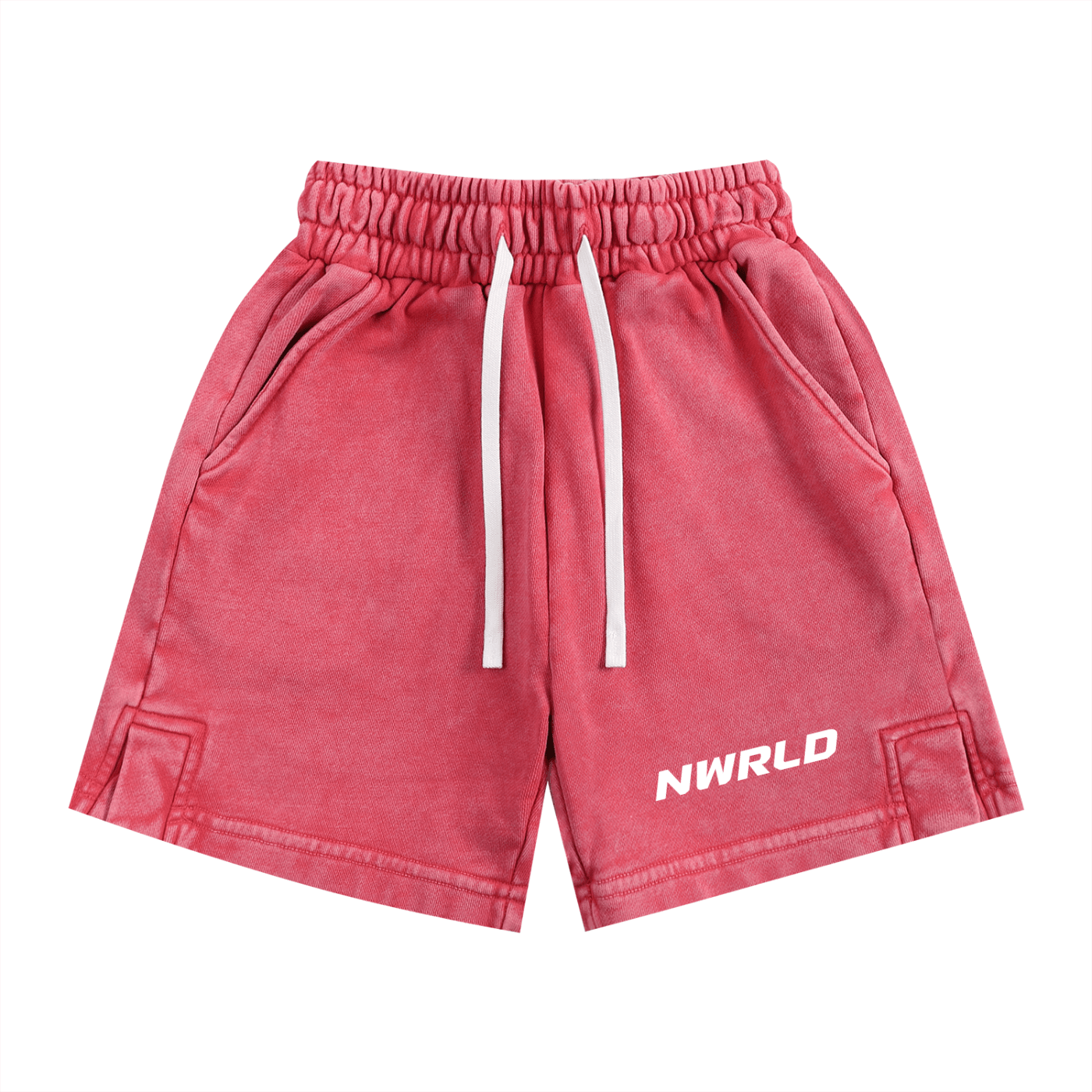 NWRLD ESSENTIALS / Snow Washed Shorts - NWRLD CLOTHING