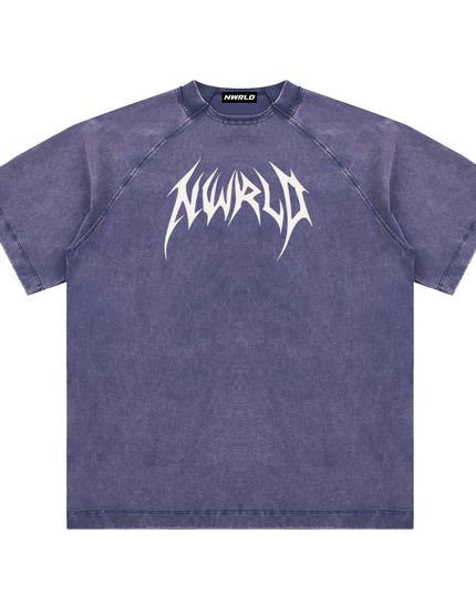 Vintage Washed Raglan Cotton T-Shirt