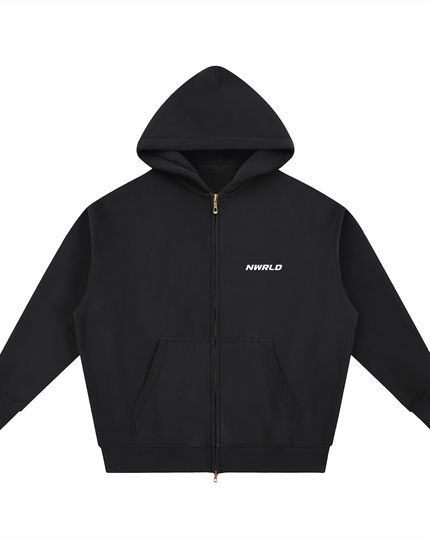 NWRLD 003 / Essential Oversized Fleece Boxy Hoodie