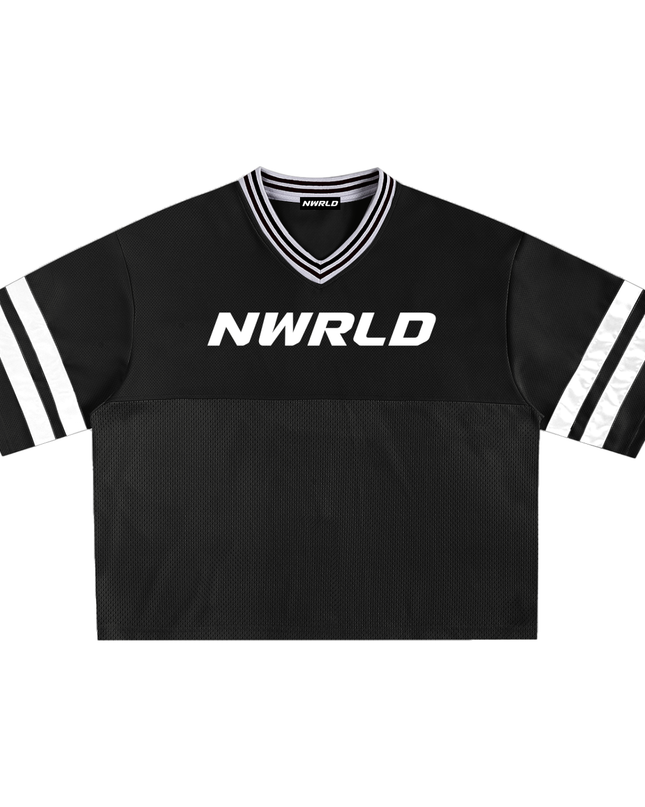 Taped Mesh Boxy T-shirt