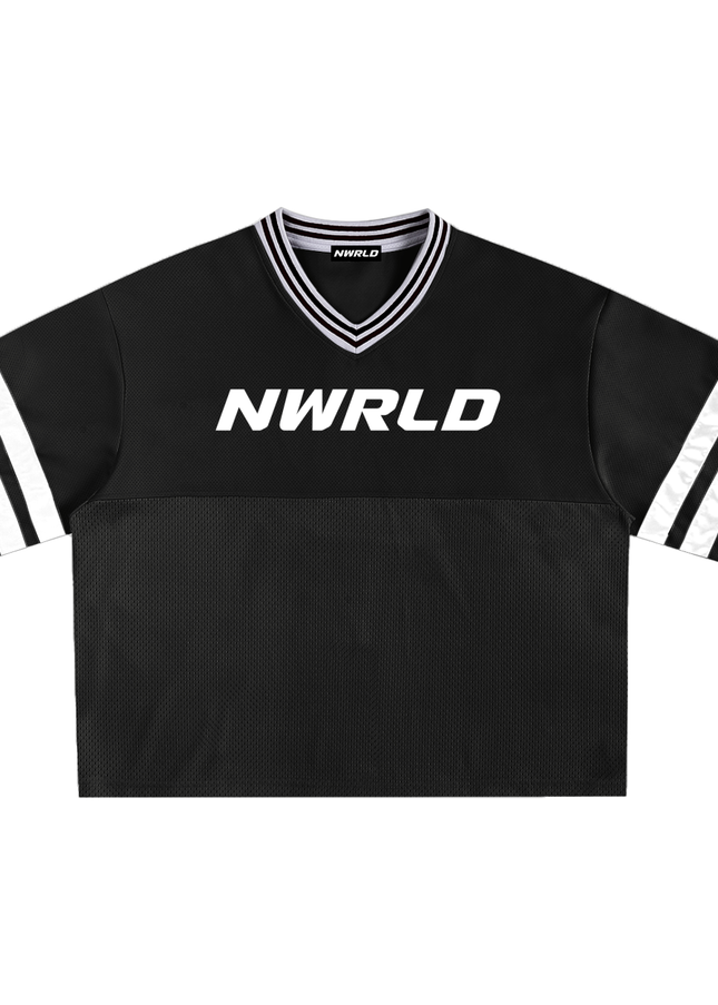 Taped Mesh Boxy T-shirt