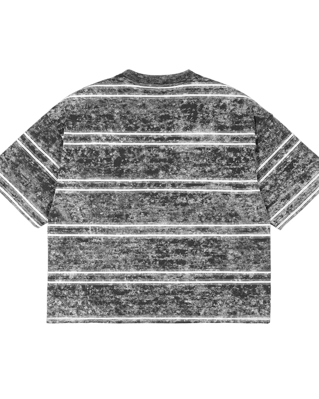 Snow Washed Striped Boxy T-Shirt