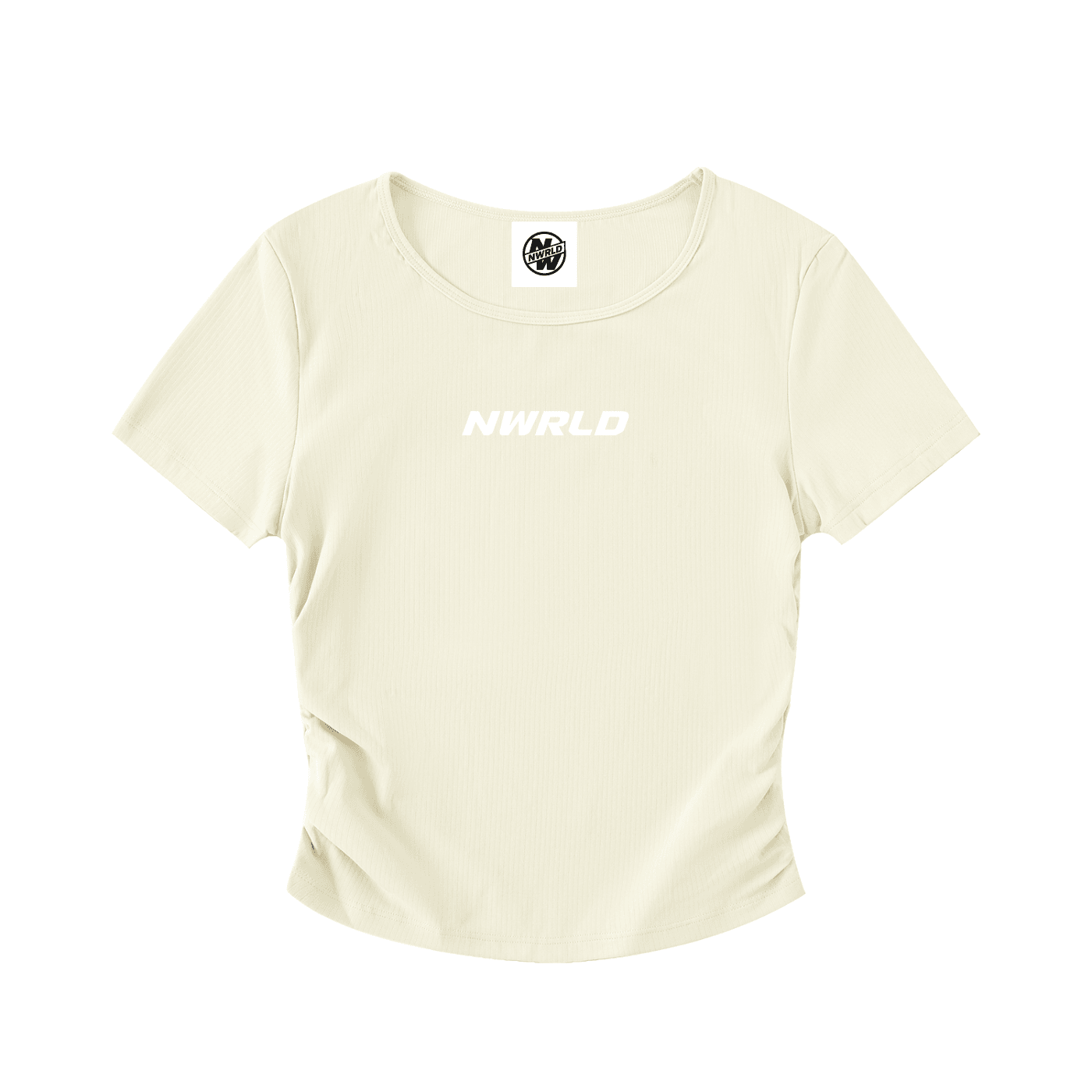 NWRLD ESSENTIALS / Ruched Bodycon Crop Top - NWRLD CLOTHING