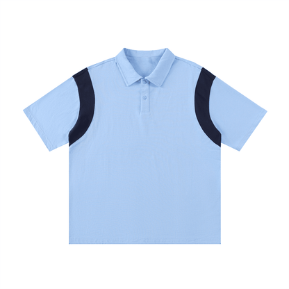 NWRLD CLEAN / Contrast Panel Polo Shirt - NWRLD CLOTHING