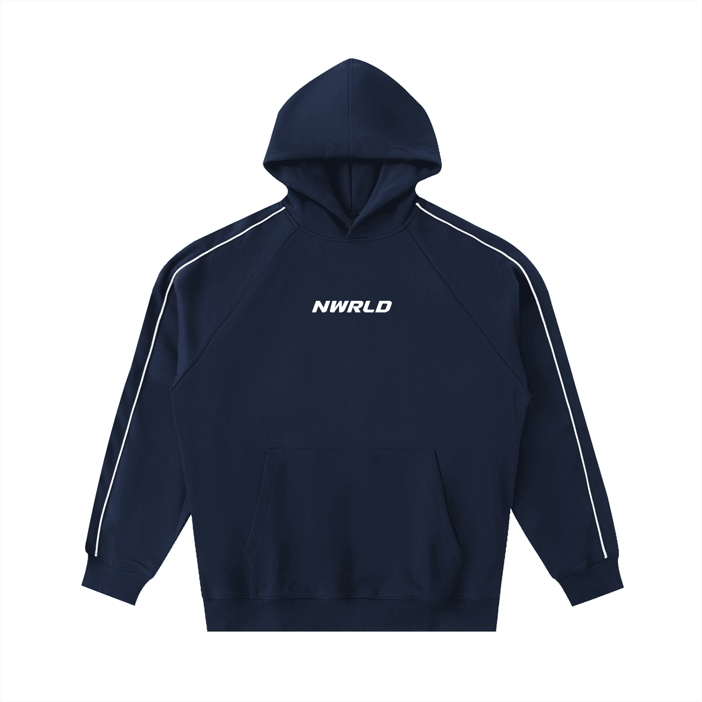 NWRLD ESSENTIALS / Contrast Piping Raglan Hoodie - NWRLD CLOTHING