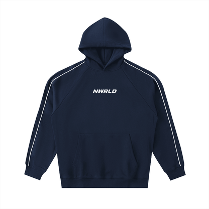 NWRLD ESSENTIALS / Contrast Piping Raglan Hoodie - NWRLD CLOTHING