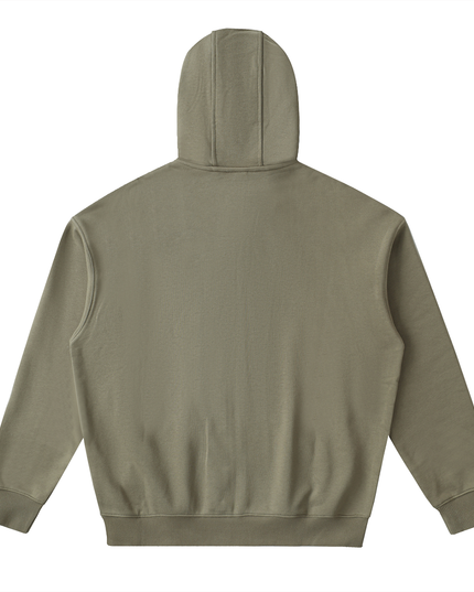 Drop-Shoulder Zip Up Hoodie