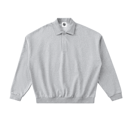 NWRLD CLEAN / Heavyweight Fleece Polo Sweatshirt - NWRLD CLOTHING