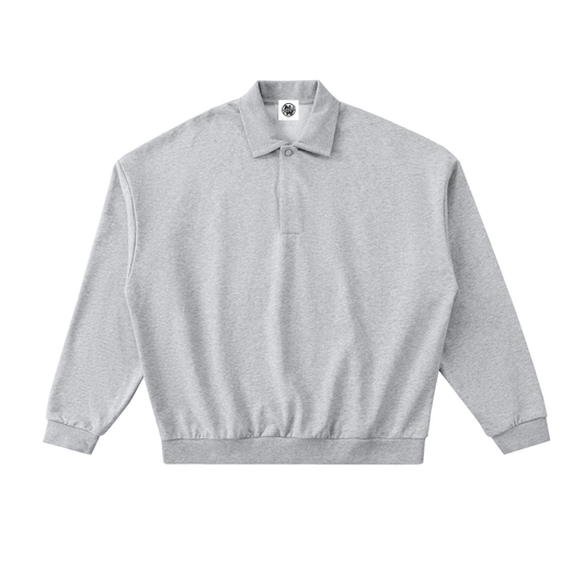 NWRLD CLEAN / Heavyweight Fleece Polo Sweatshirt - NWRLD CLOTHING