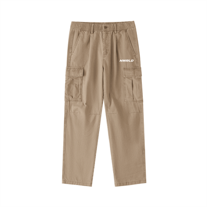 NWRLD ESSENTIALS / Elastic-Waist Cargo Pants - NWRLD CLOTHING