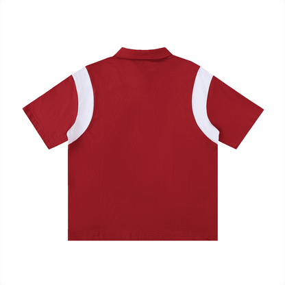 NWRLD CLEAN / Contrast Panel Polo Shirt - NWRLD CLOTHING