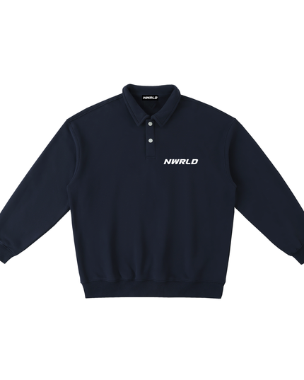 Heavyweight Polo-Collar Sweatshirt