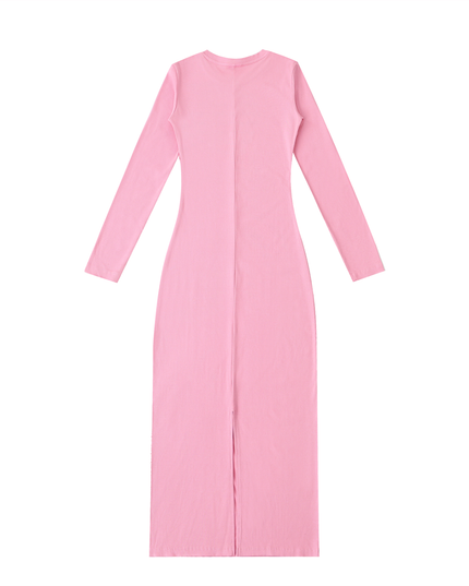 NWRLD 003 | Dyed Washed Slit Maxi Dress