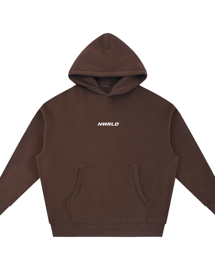NWRLD 003 / Essential Oversized Boxy Fit Fleece Hoodie