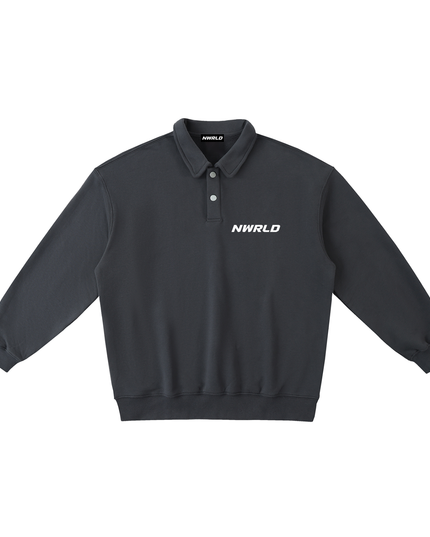 Heavyweight Polo-Collar Sweatshirt