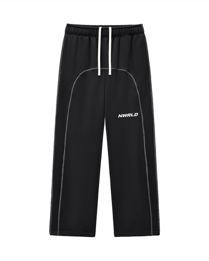 NWRLD 003 | Contrast-Stitched Fleece Sweatpants