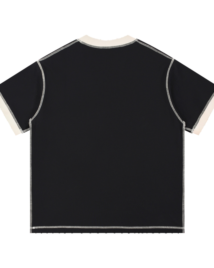 NWRLD 003 | NWRLD Contrast-Stitched Cotton T-Shirt
