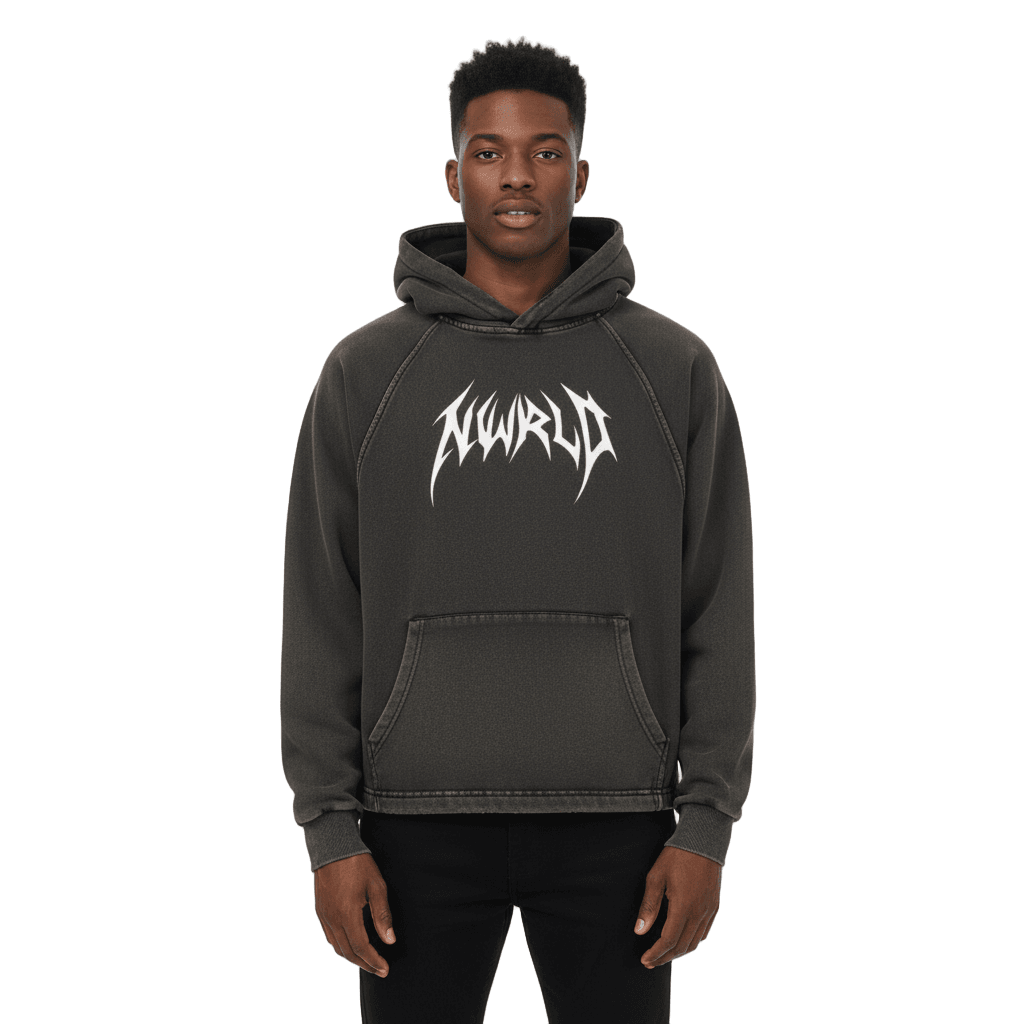 DARKMODE x METALMANIA / Vintage Washed Hoodie - NWRLD CLOTHING