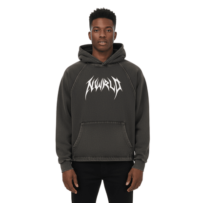 DARKMODE x METALMANIA / Vintage Washed Hoodie - NWRLD CLOTHING