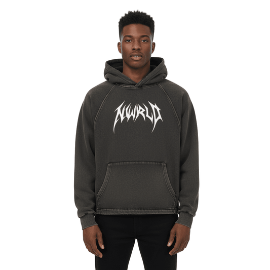 DARKMODE x METALMANIA / Vintage Washed Hoodie - NWRLD CLOTHING