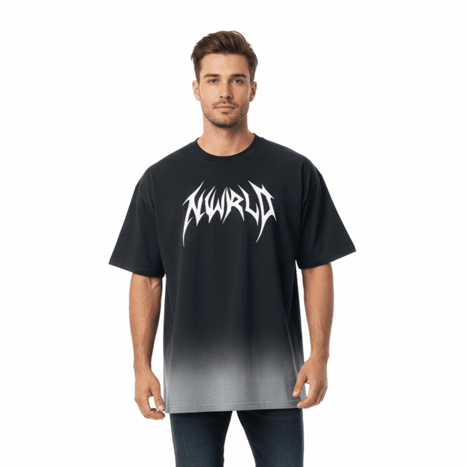 DARKMODE x METALMANIA / Sunfade Washed T-Shirt - NWRLD CLOTHING