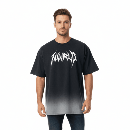 DARKMODE x METALMANIA / Sunfade Washed T-Shirt - NWRLD CLOTHING