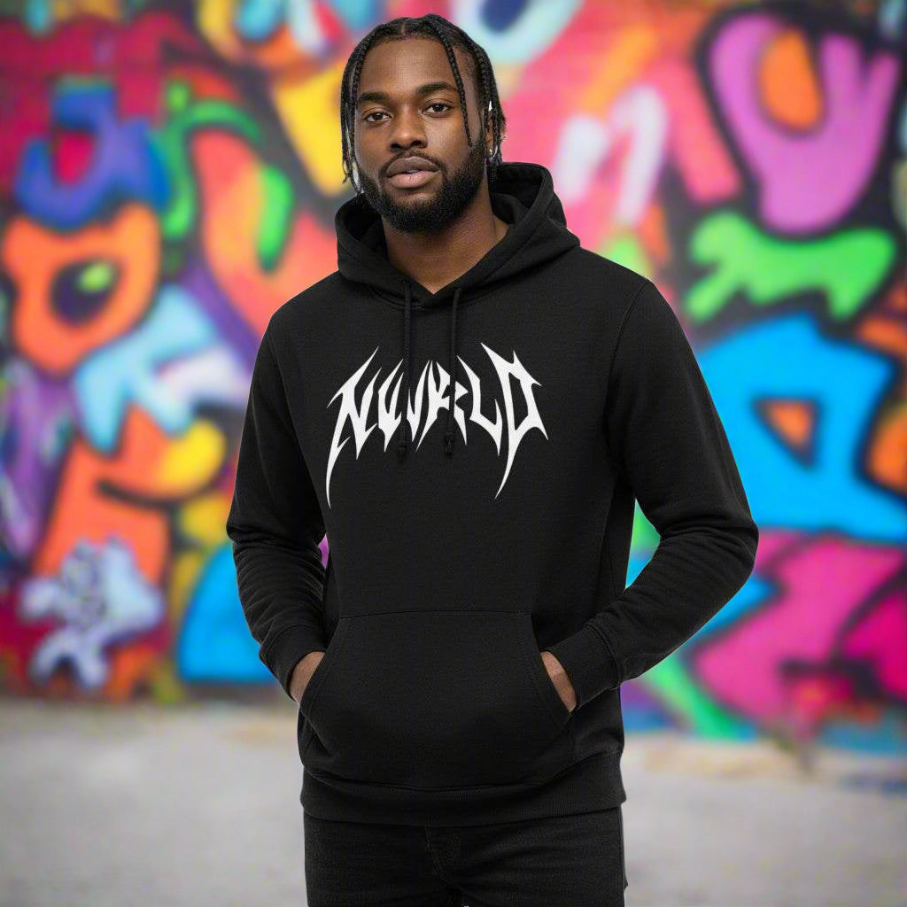 DARKMODE x METALMANIA / Oversize Fleeced Hoodie - NWRLD CLOTHING