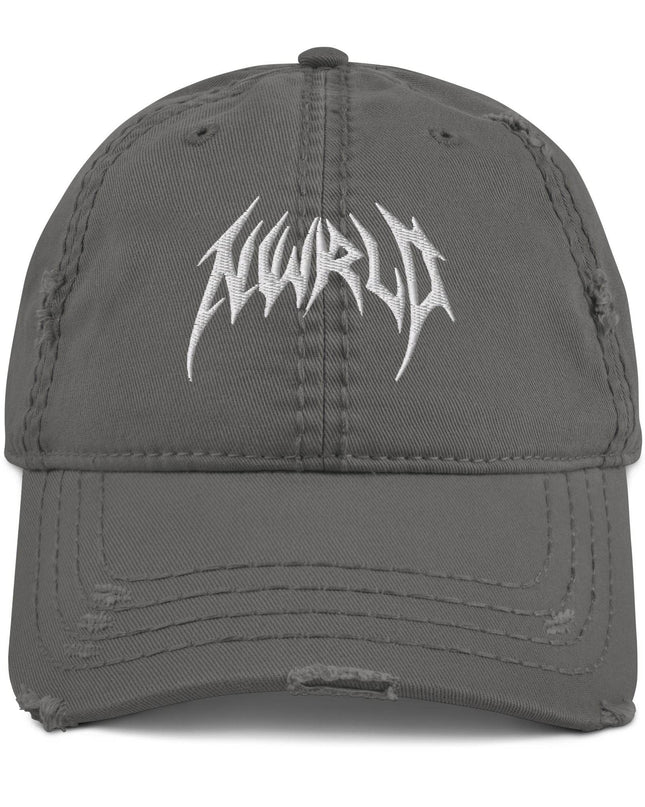 DARK MODE x METAL MANIA / Distressed Dad Hat - NWRLD CLOTHING
