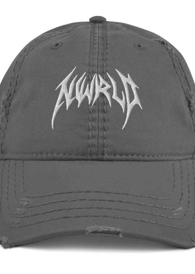 DARK MODE x METAL MANIA / Distressed Dad Hat - NWRLD CLOTHING