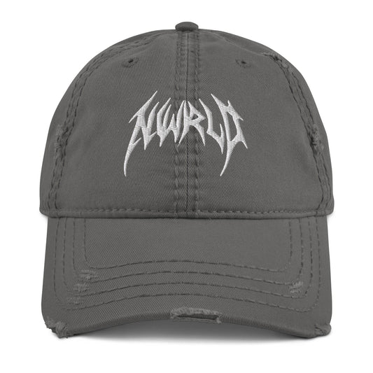 DARK MODE x METAL MANIA / Distressed Dad Hat - NWRLD CLOTHING